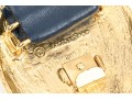 Wonderful Black Leather And Gold Tone Paisley Buckle Vintage 1970's Belt