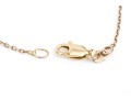 14K Chain Necklace With Colorful Stationed Stones