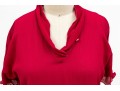 Giorgio Armani Pretty Dark Pink Silk Short Sleeved Top, Size 42