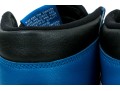 Nike Chic Leather High Top Air Jordans, Black, Blue, White, Size 11