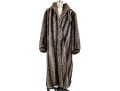 Stylish Tannish Brown Raccoon Fur Hooded Zip Jacket