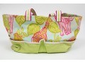 Lilly Pulitzer Cotton And Canvas Pink, Green And Blue Baby Bag