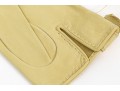 Hermès Paris New Vintage Unworn Yellowish Ivory Leather Gloves, Size 7