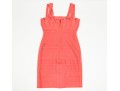 Hervé Léger Lovely Coral Sleeveless Sheath Dress, Size Small