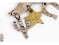 Playful Cowboy Boot And Charm Sterling Earrings