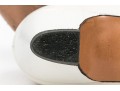 Salvatore Ferragamo Classic Light Ivory Leather Pumps, Size 10B