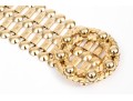 Pair Of Fabulous Vintage 1970's Gold Tone Metal Link Belts