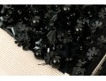 Hervé Léger Elegant Black And Ivory Bedazzled Strapless Sheath Dress, Size XS