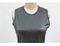 Calvin Klein Striking Silver Metallic Sleeveless Tank Dress, Size Small