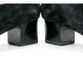 Salvatore Ferragamo Handsome Black Suede Loafer, Size 10B