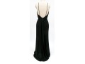 Andrea Polizzi Elegant Black Gathered Floor Length Sleeveless Dress, Size 4