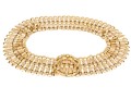 Pair Of Fabulous Vintage 1970's Gold Tone Metal Link Belts