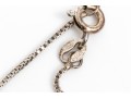 Sterling And Zirconia Key Pendant Necklace