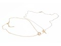 Two Stylish Vermeil Sterling Pendant Necklaces