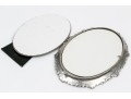 Framed On Madison Oval Silver Toned Flower Motif Frame, NIB