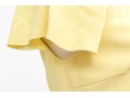 Modelo Giulietta Fabulous Short Sleeve Bedazzled Yellow Maxi Dress, Size 44
