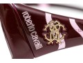 Roberto Cavalli Striking Burgundy Patterned Arm Acrylic Oversized Sunglasses