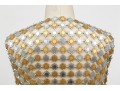 RobJoe Italian Fashion Spectacular Two Tone Chain Mail Style Metal Vest