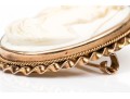 10K Classic Cameo Brooch
