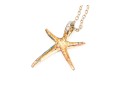 Two Stylish Vermeil Sterling Pendant Necklaces
