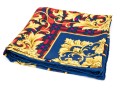 Atelier Versace Classic Blue Red And Gold Toned Vintage Silk Scarf