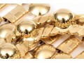 Pair Of Fabulous Vintage 1970's Gold Tone Metal Link Belts
