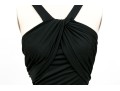Diane Von Furstenburg Refined Floor Length Black Gathered Sleeveless Dress, Size 6