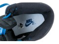 Nike Chic Leather High Top Air Jordans, Black, Blue, White, Size 11