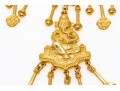 Impressive Bold Gold Tone Ganesh Motif Bib Necklace