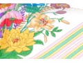 Gucci Vintage New Old Stock Floral Butterfly Cotton Neck Scarf, Ivory, With Packaging