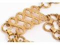 Spectacular Vintage 1970's Wide Cascading Metal Link Belt