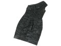Hervé Léger Striking Black One Shoulder Sheath Dress, Size XS
