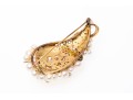 14k Yellow Gold Spectacular Cultured Pearl Cluster Brooch