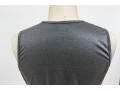 Calvin Klein Striking Silver Metallic Sleeveless Tank Dress, Size Small
