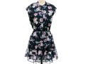 Rebecca Minkoff Breezy Short Sleeve Black Floral Mini Dress, Size Small