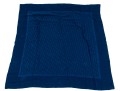 Christian Dior Fabulous Blue Vintage Silk Scarf, Logo Patterned