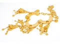 Impressive Bold Gold Tone Ganesh Motif Bib Necklace
