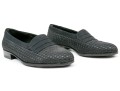 Bally Handsome Black Basketweave Fabric Loafers, Size 7 M