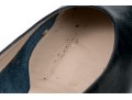 Salvatore Ferragamo Classic Blue Leather Pumps, Size 10B