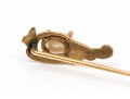 Two 14K Vintage Cameo And Pearl Stick Pins