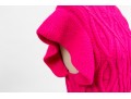 Robertson Rodeo Hot Pink Cable Knit Cap Sleeve Sweater, Size Medium