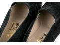 Salvatore Ferragamo Handsome Black Suede Loafer, Size 10B