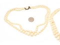 Lovely Lot Of Fwo Vintage Double Strands Of Graduated Coral Bead Necklaces