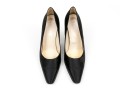Prada Chic Black Satin Pumps, Size 37 1/2