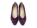 Salvatore Ferragamo Striking Purple Suede Pumps, Size 10B