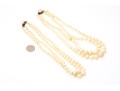 Lovely Lot Of Fwo Vintage Double Strands Of Graduated Coral Bead Necklaces