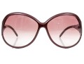 Roberto Cavalli Striking Burgundy Patterned Arm Acrylic Oversized Sunglasses