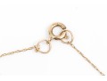 Delicate 10K Chain Displays 14K Star Pendant Necklace