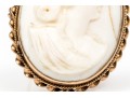 10K Classic Cameo Brooch