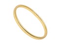14k Yellow Gold Very Light Delicately Spun Gold Slip On Bangle Bracelet
